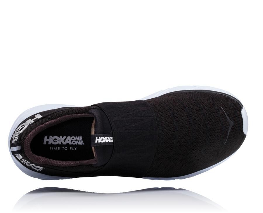 Zapatillas Running Hoka One One Mujer - Hupana Slip - Negras/Blancas - TGO437105